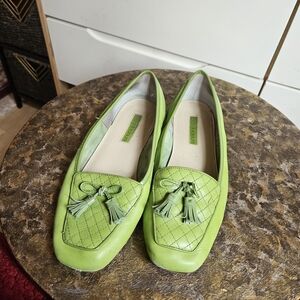 Enzo Angiolini Green Flats Suede Comfort